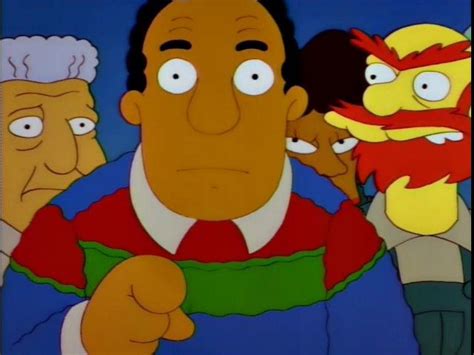 Doctor Hibbert breaking the fourth wall and pointing at the viewer